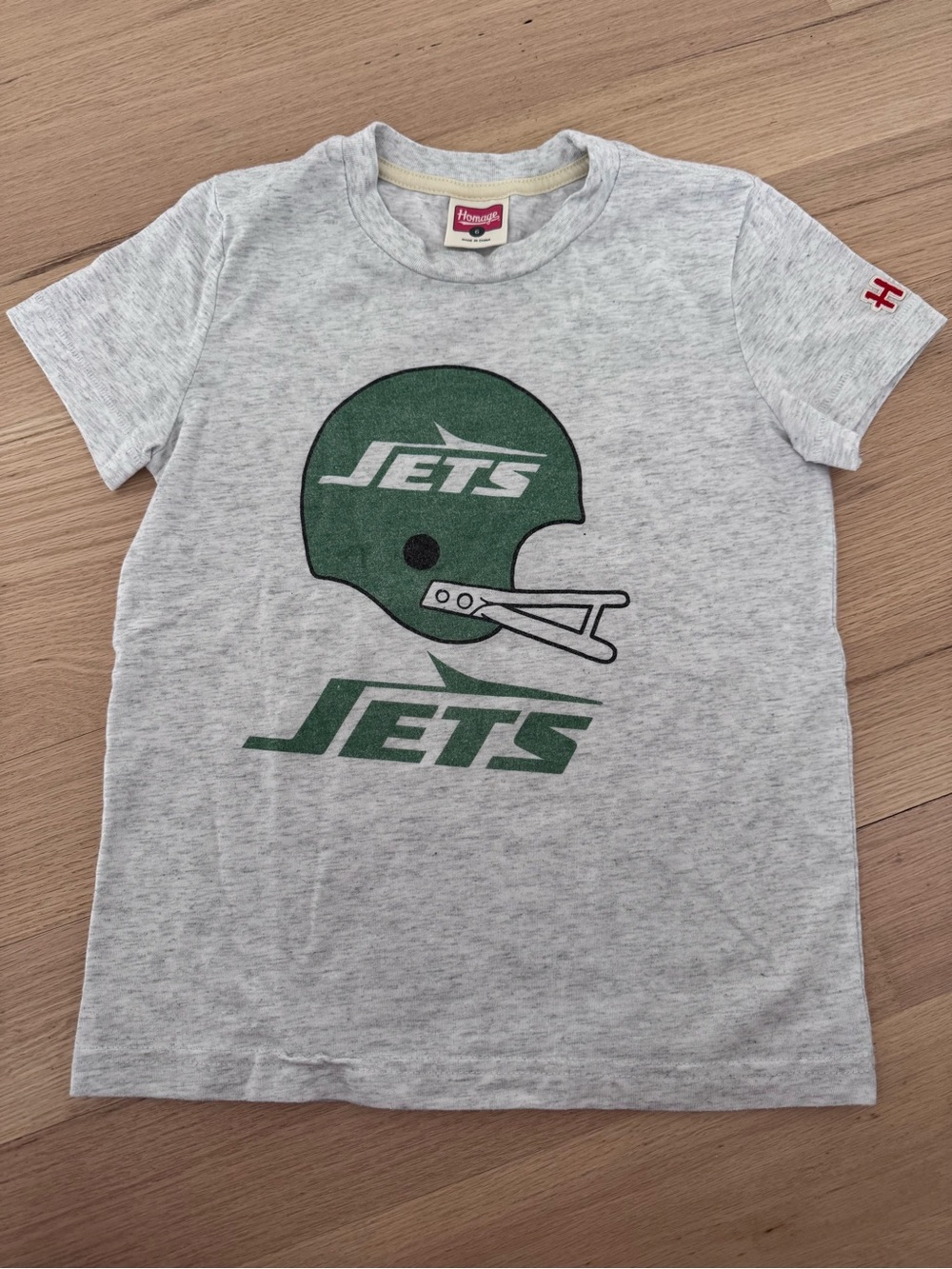 Kids Homage Gray 'Jets' Graphic Tee